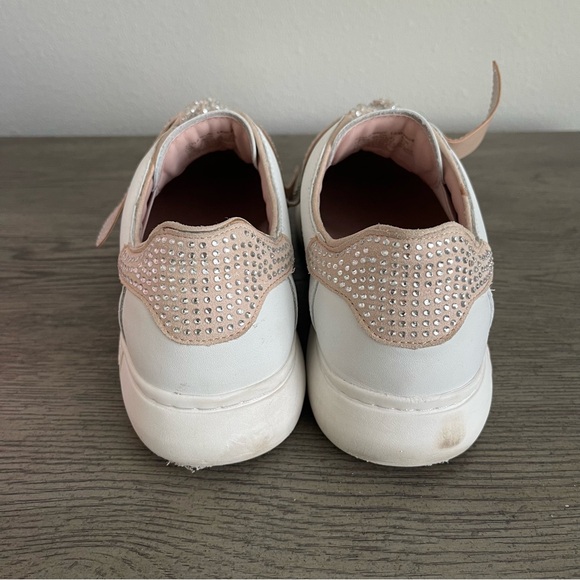 Kate Spade | Women’s Size 10 “Lexi Pave” Action Nappa Calf Sneakers in White/Hay - Picture 4 of 9